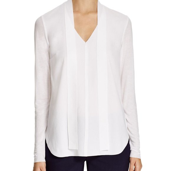 Elie Tahari Tops - Elie Tahari Blouse Long Sleeve with Tie
